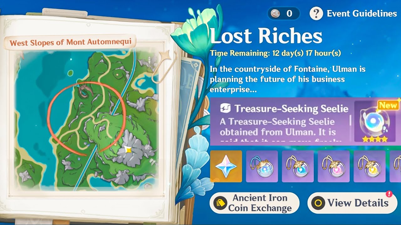 DAY 1!! LOST RICHES Event Genshin Impact | Lost Riches 2024 Fontaine
