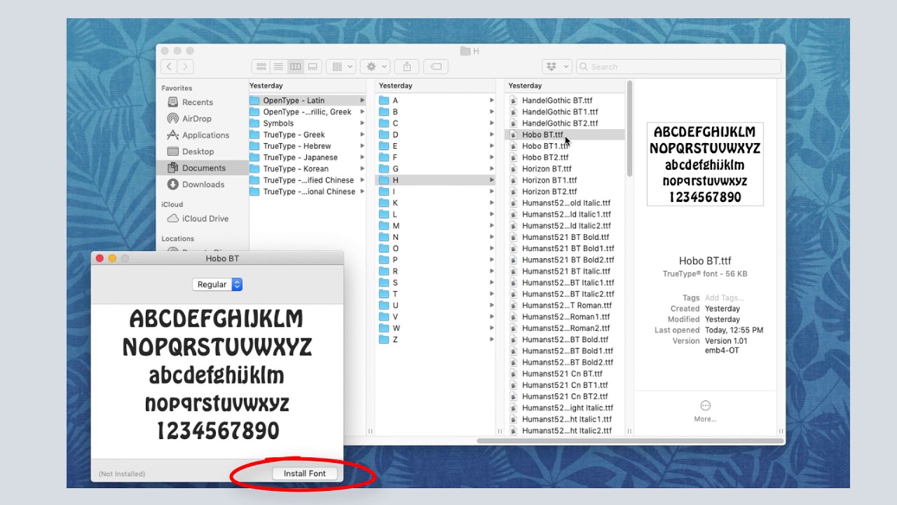 CorelDRAW Font Management Tips (MAC)