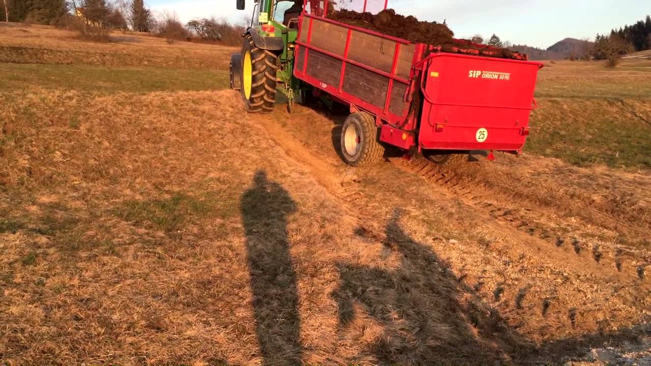John Deere-Sip Orion 60PRO Vožnja gnoja / Driving manure / Fahren Gülle 2015