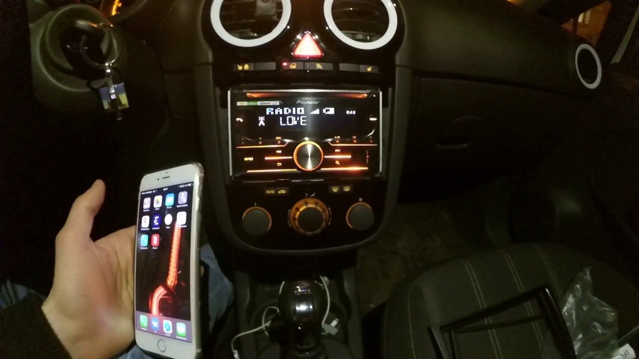 Pioneer FH-X730BT в Opel Corsa D