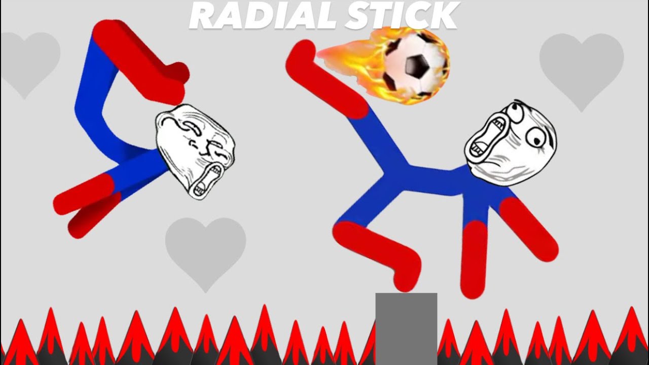 Лучшие падения | Подборка смешных моментов спуска человечка-стикмена RADIAL STICK #677