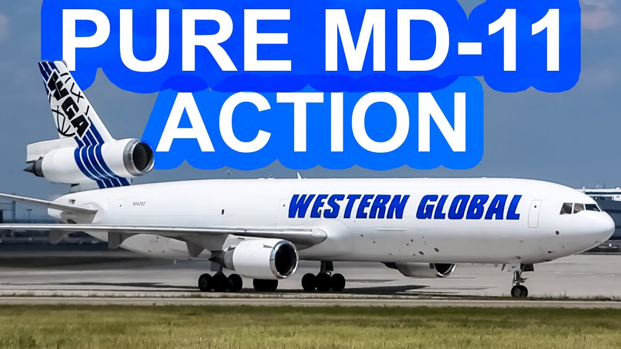 18+ Minutes of PURE MD-11F!! Western Global Airlines in action in Montreal (YMX/ CYMX)