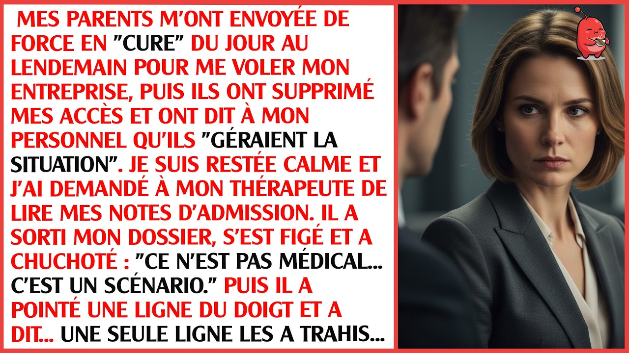 🏥Mes parents m’ont fait interner pour 💵 me voler… jusqu’à l’erreur fatale du thérapeute…