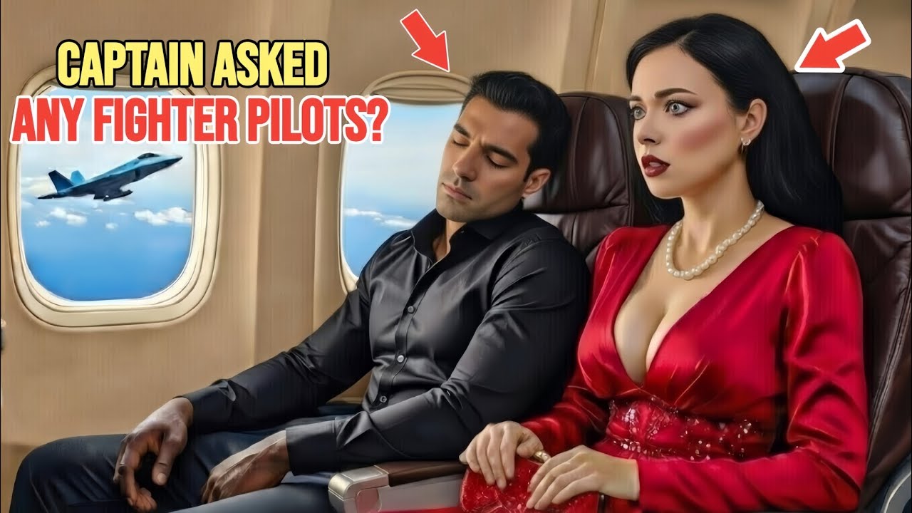 A single dad was asleep in Seat 8A — when the captain suddenly asked: “Is there a fighter pilot?