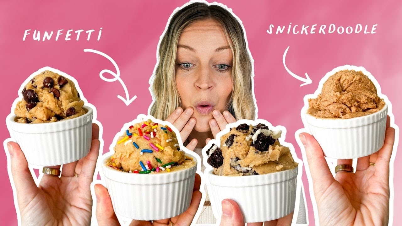 4 EDIBLE COOKIE DOUGH RECIPES