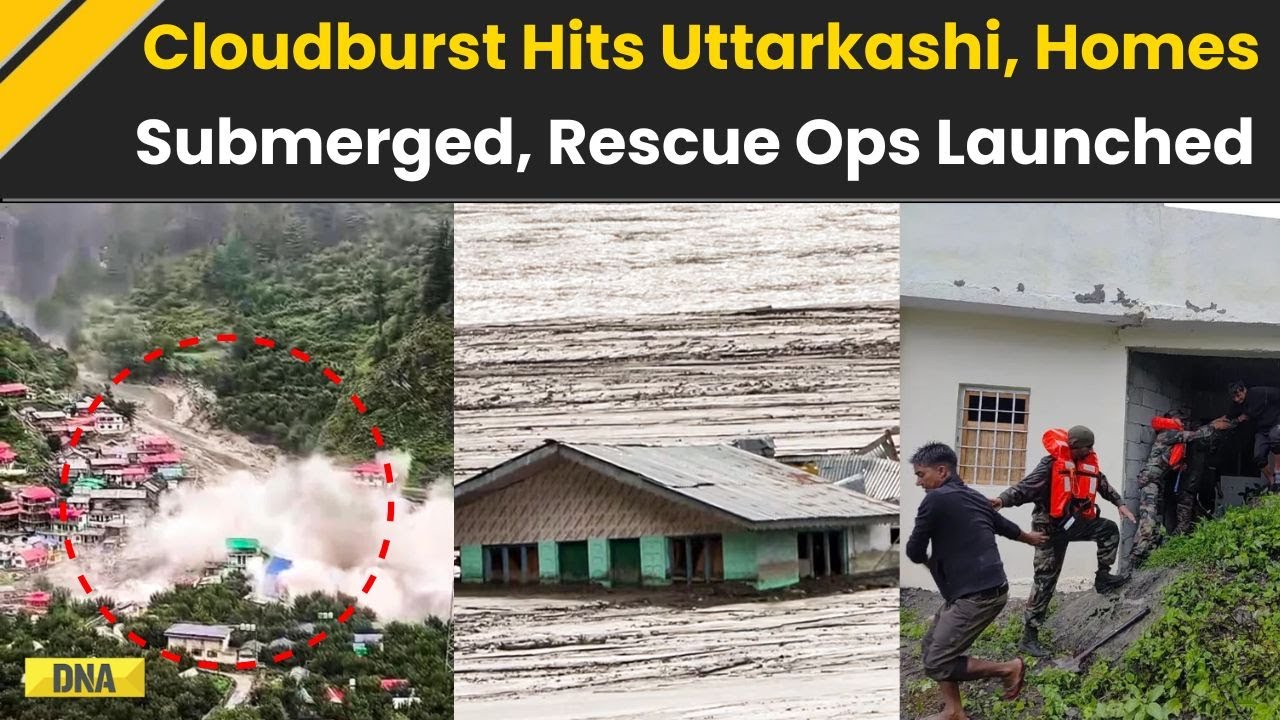 Uttarakhand News: Another Cloudburst Hits Uttarakhand's Uttarkashi's  Naugaon, Debris Bury Homes