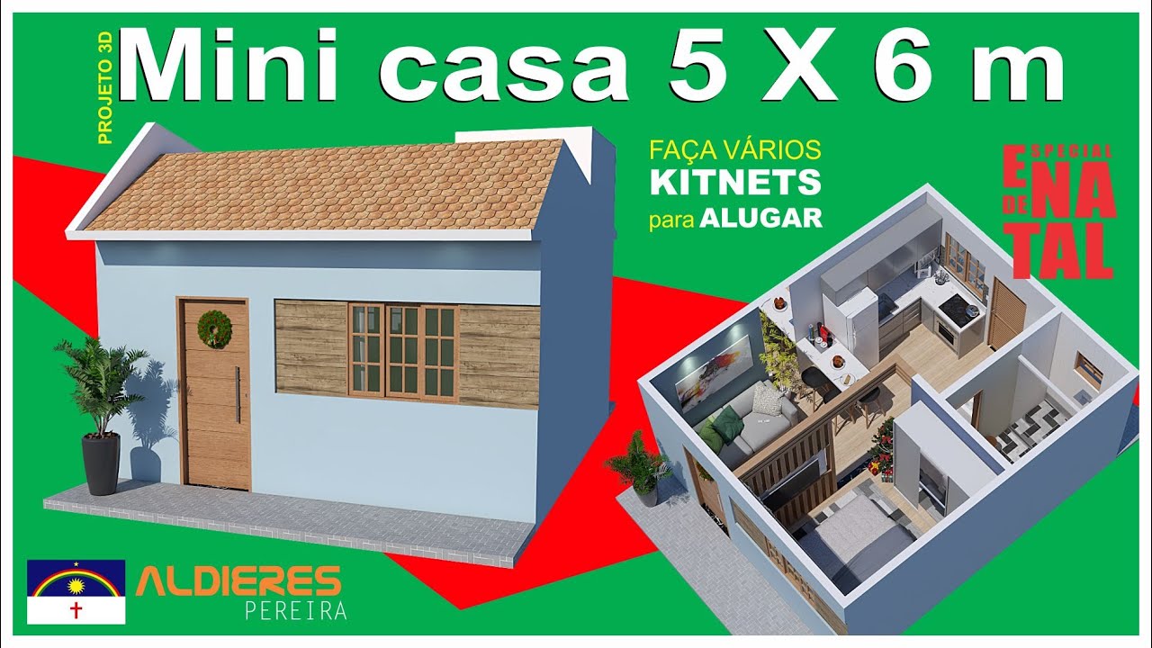 MINI CASA 5 X 6 m -  E vários Kitinetes