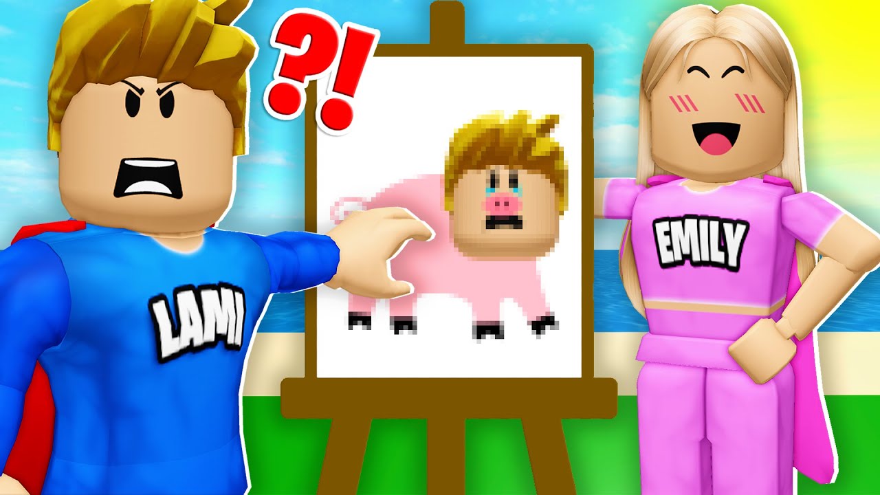 2 YOUTUBER MALEN, ABER LAMI RASTET AUS! (Roblox)