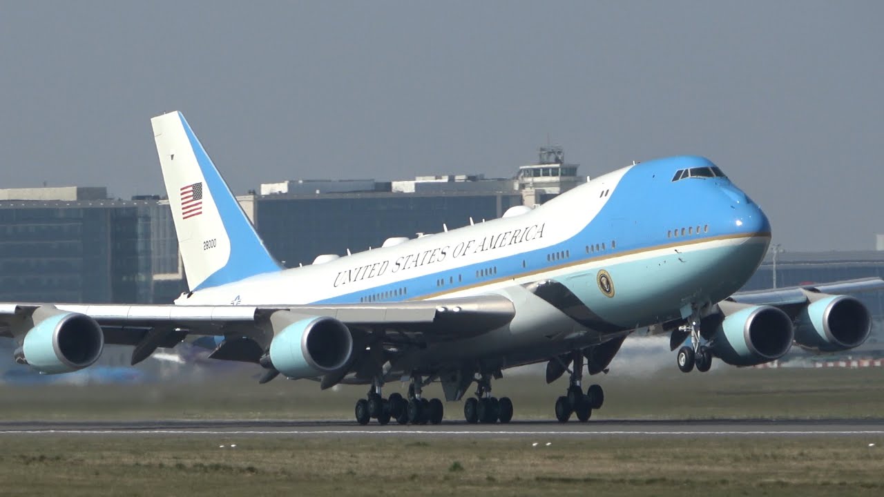 Air Force One Departing Brussels Zaventem | USAF Boeing VC-25 Take Off
