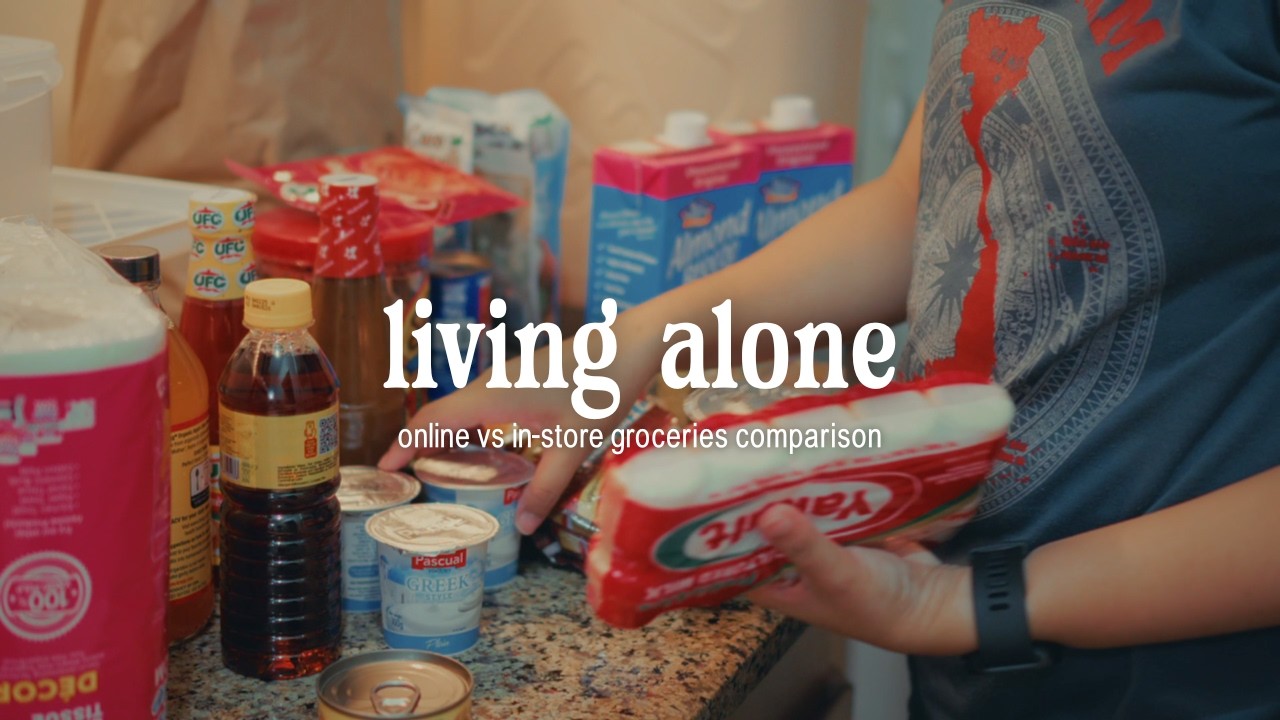 online vs in-store groceries comparison | living alone in the philippines