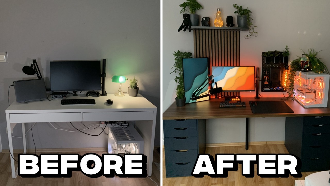Cozy Desk Makeover | FIFINE Audio Setup & Titan Army P2510S Plus Monitor
