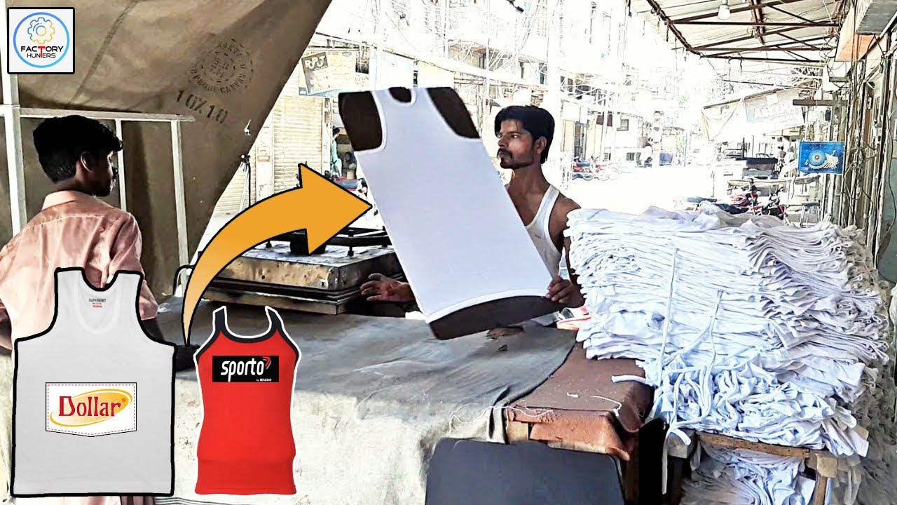 बनियान कैसे बनाई जाती है फैक्टरी में || HOW TO MAKE VEST IN FACTORY || FULL PROCESS IN HINDI ||