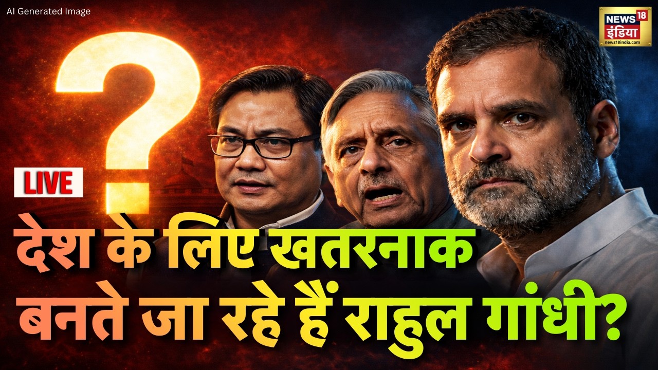 Goonj with Rubika Liyaquat LIVE: Kiren Rijiju | Rahul Gandhi | Congress | Parliament Session | BJP