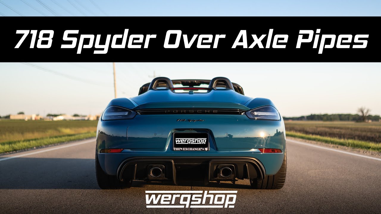 Porsche 718 Spyder / GT4 Fabspeed Over Axle GPF Delete Pipes | PURE Exhaust Sound