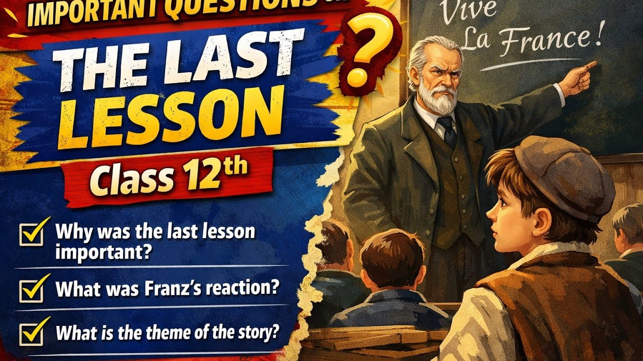 important questions series' on the Chapter The Last Lesson (Short answer type Questions)