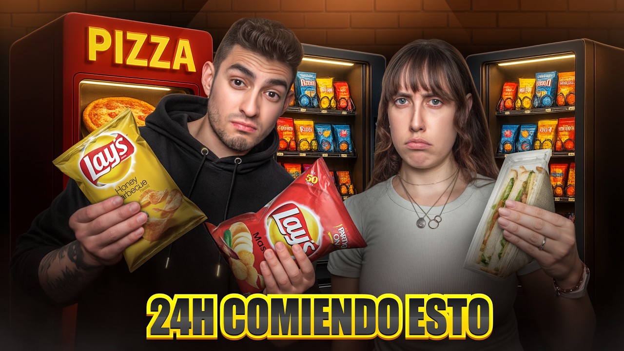 Sobrevivimos 24 horas comiendo SOLO de máquinas expendedoras: Fue una mala idea! 😵‍💫