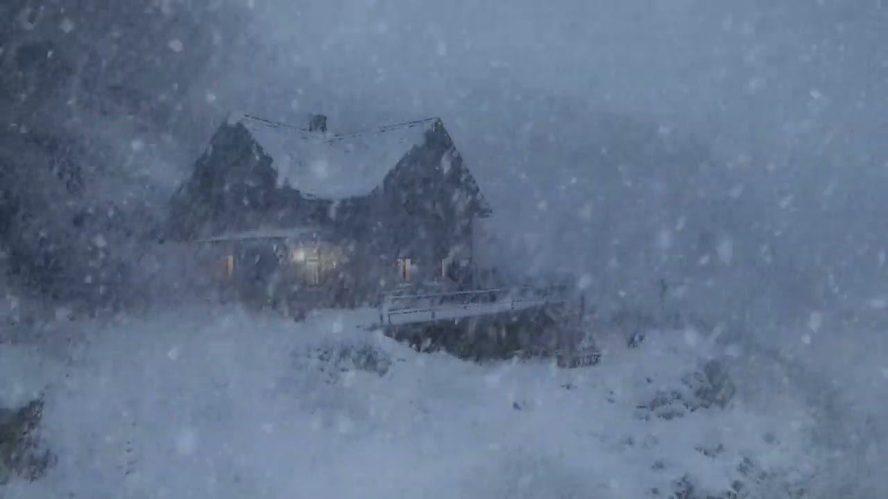 Howling Wind & Blowing Snow | Sounds for Sleep, Study & Relaxation |  Relaxing Winter Ambience