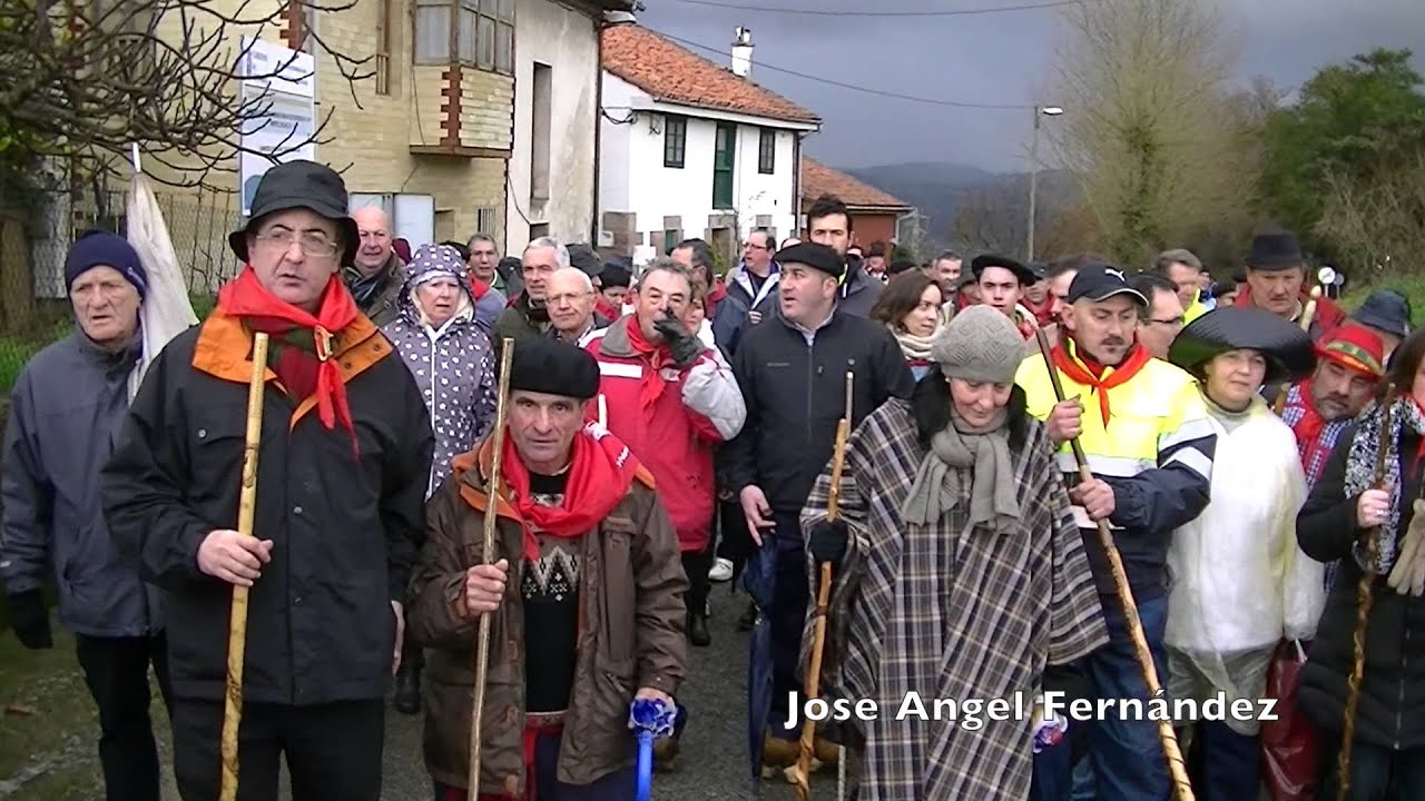 Subida en Albarcas a la Montaña para celebrar San Blas 1-2-2015