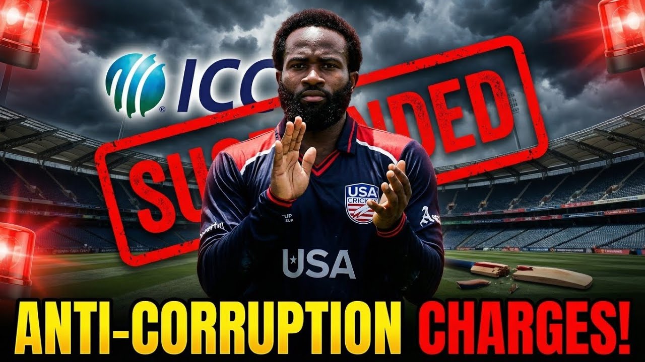 Aaron Jones Suspended 🚨🏏 ICC Anti-Corruption Charges Shock USA Cricket! ❌🔥 #aaronjones #usa 