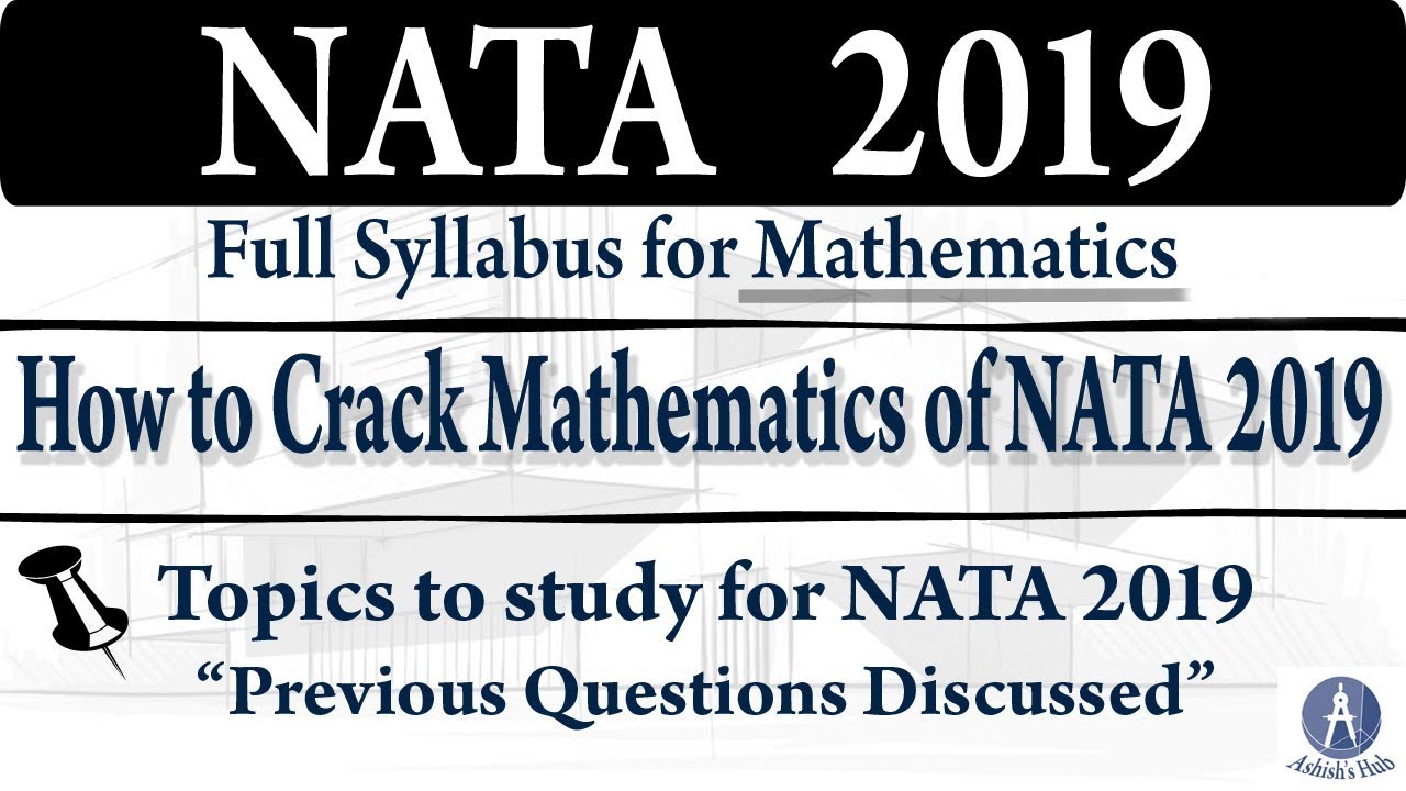 Maths Syllabus NATA 2019 || Crack NATA