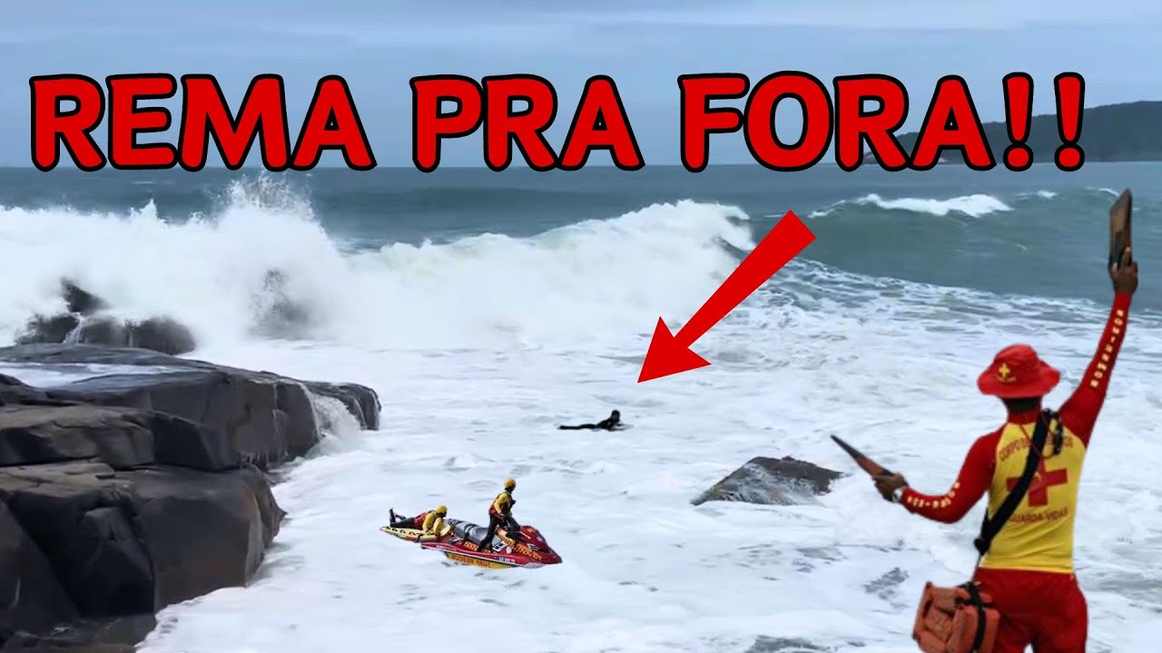 RESGATE - O MAR NÃO É BRINCADEIRA - Praia do Rosa