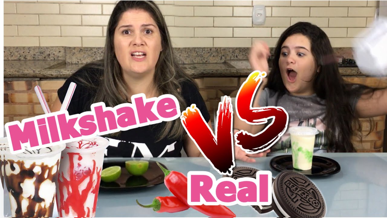 MILK SHAKE VS COMIDA REAL - COM TROLLAGEM
