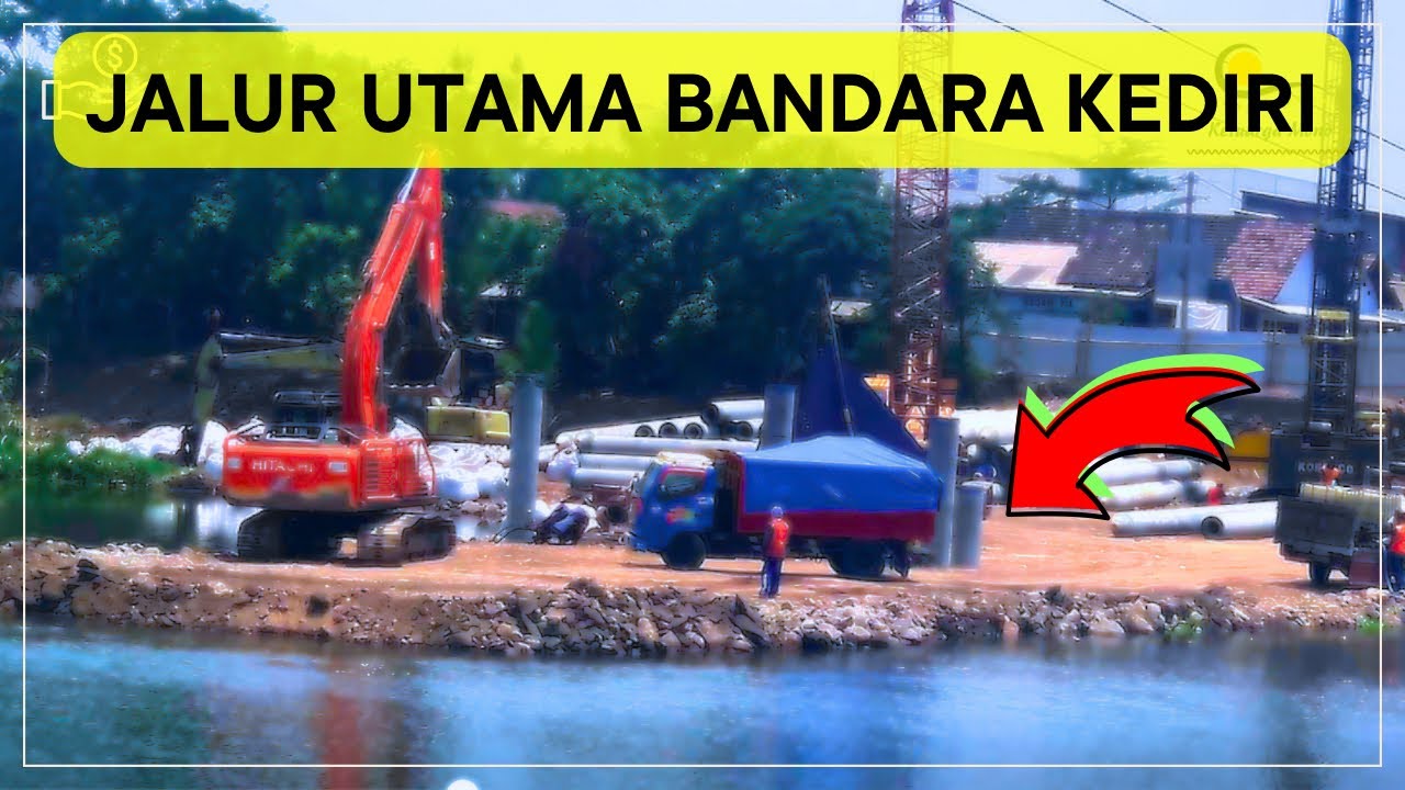 Jembatan Baru Akses ke Bandara Kediri. Proses Pembangunan Jembatan Jongbiru Kediri‼️