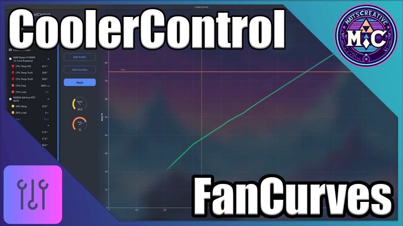 Coolercontrol How to Apply a Fan curve