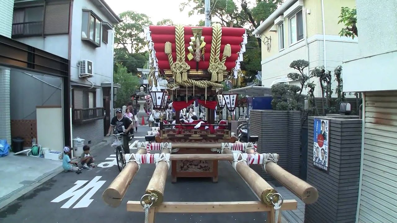 大阪市平野区川辺八幡神社太鼓台全体