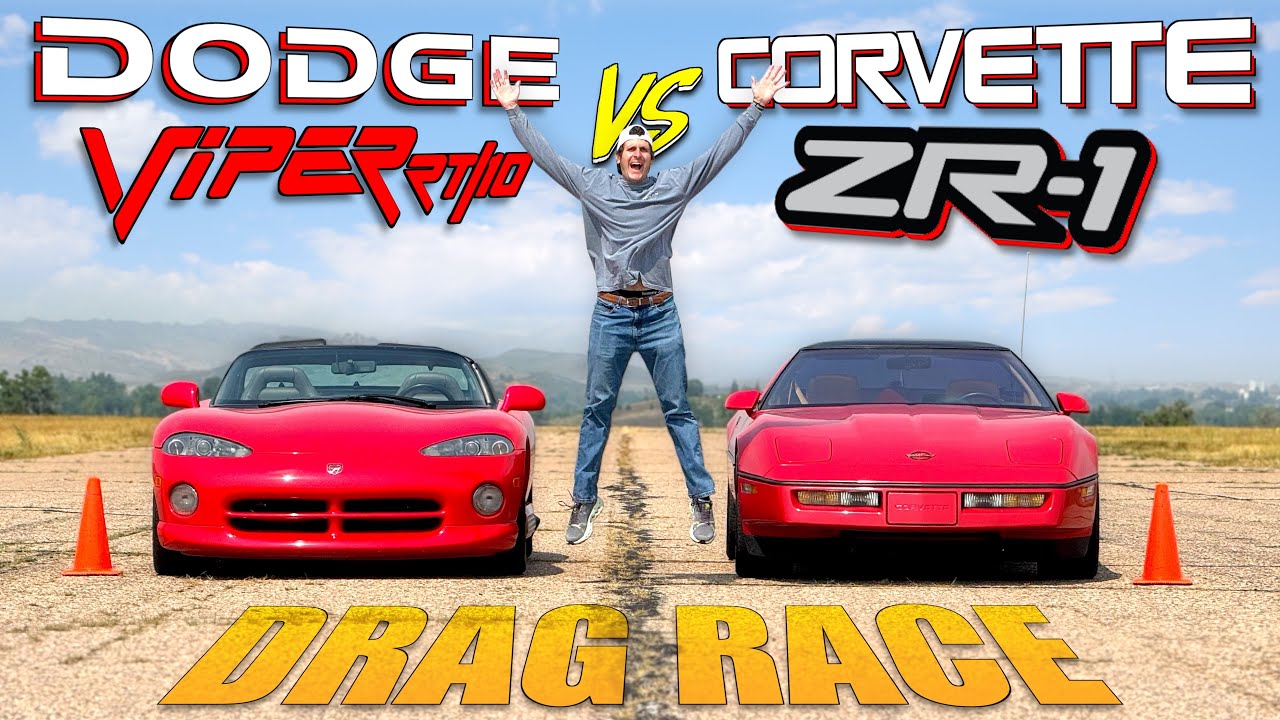 Dodge Viper vs. Chevy Corvette ZR-1 Old-School Toe-to-Toe Drag Race!