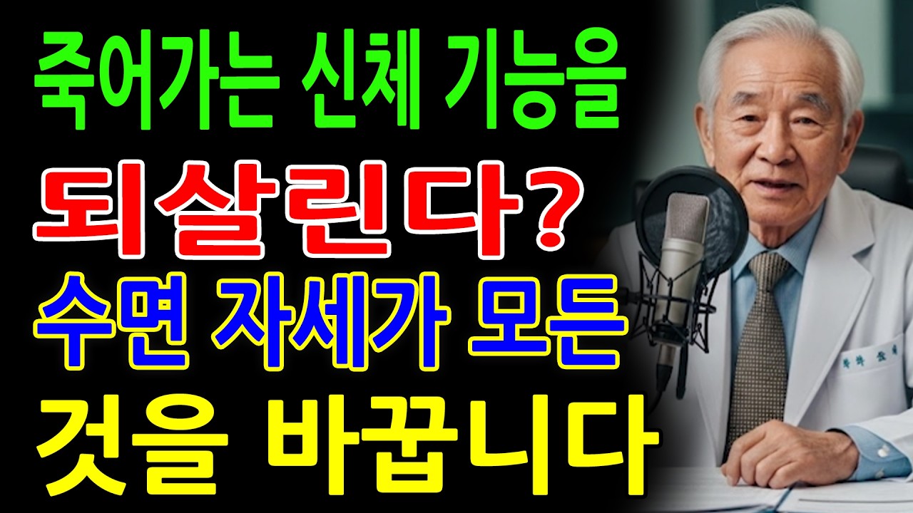 노후 치매 막는 가장 쉬운 방법 – 오늘 밤 자세 하나 바꾸세요 - 뇌를 10년 젊게 만드는 방법