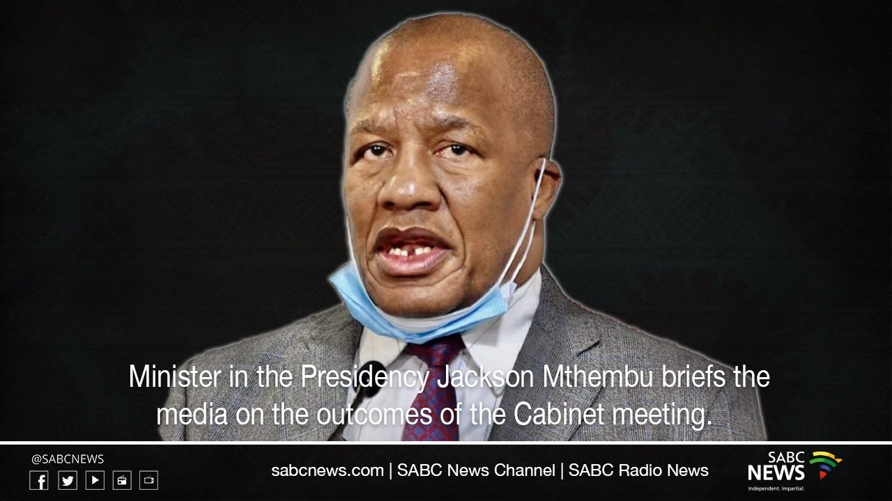 Media briefing on the outcomes of Cabinet meeting held on 04 November 2020
