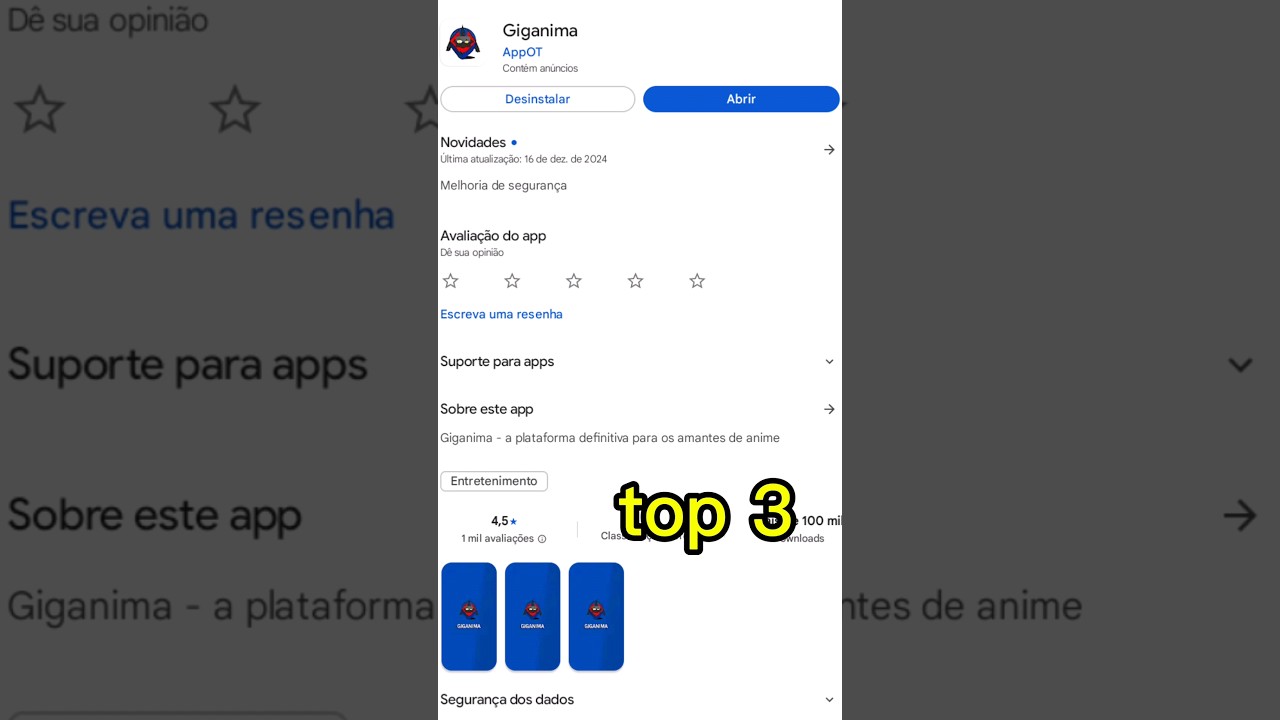 Top 3 melhores aplicativos para assistir animes em 2025