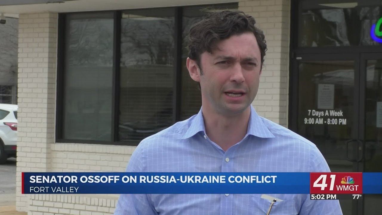 Senator Jon Ossoff reacts to Russia-Ukraine conflict