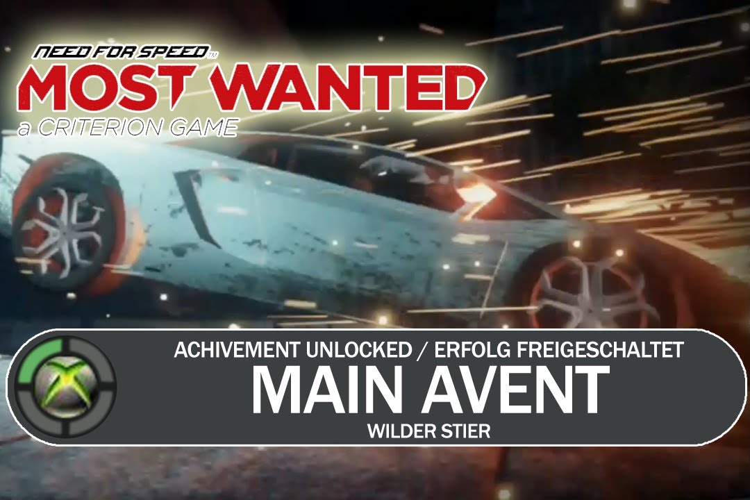Need for Speed Most Wanted: MAIN AVENT Achivement (Erfolg Wilder Stier)