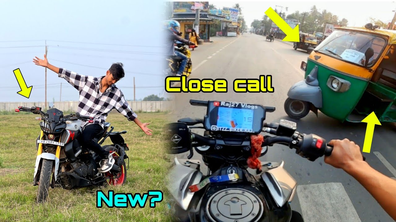 New bike? | Close call হতে হতে বাচলাম 😲❤ @rider.raj27