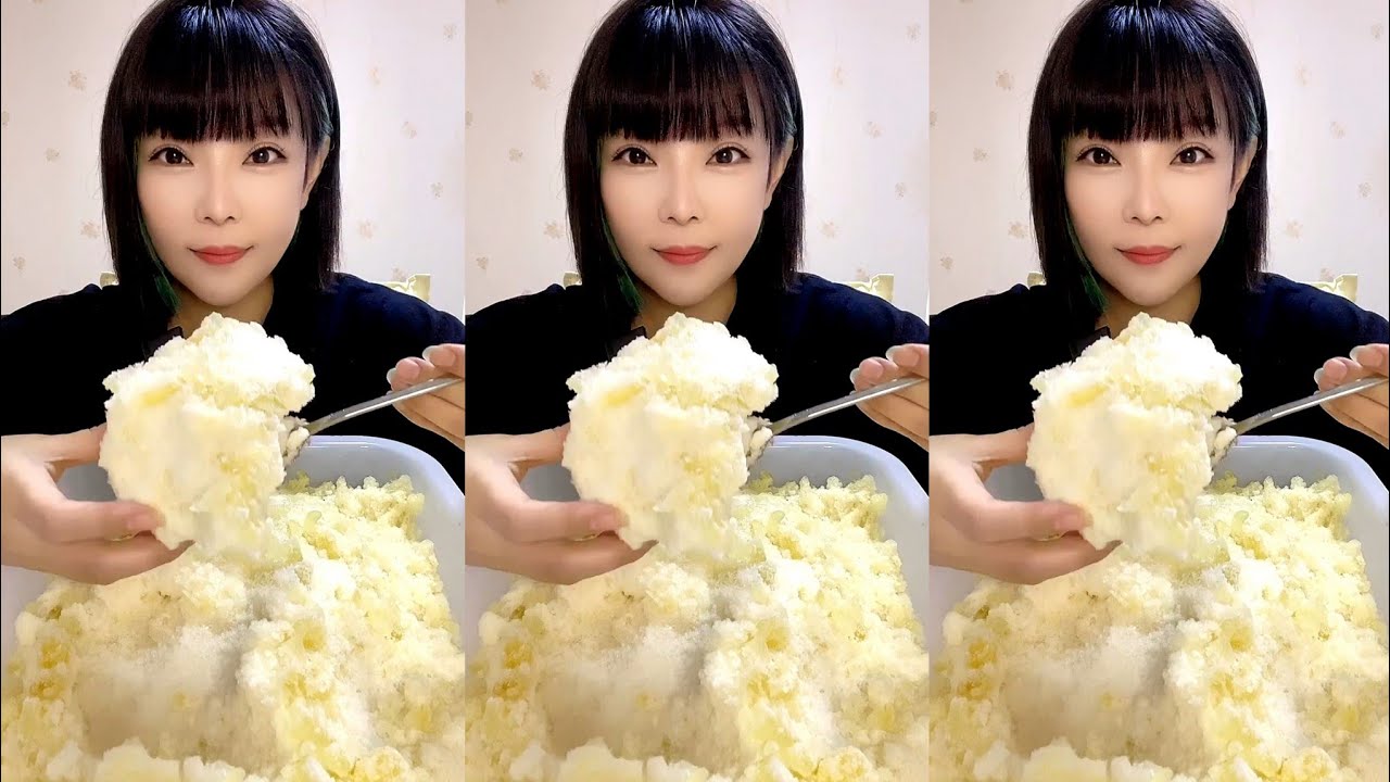 ASMR SHAVED ICE EATING / ICE EATING