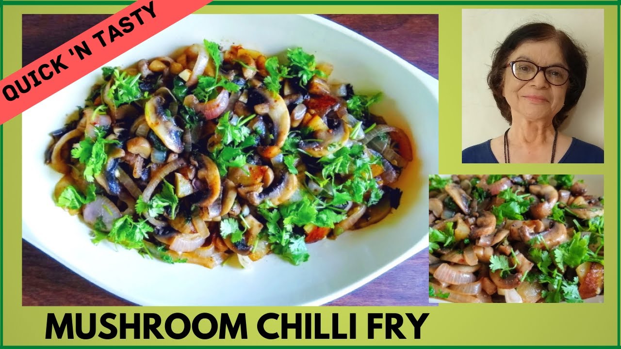 How to make Mushroom Chilli Fry / Goan Chilli Fry  / Mushroom Chilli Easy Recipe