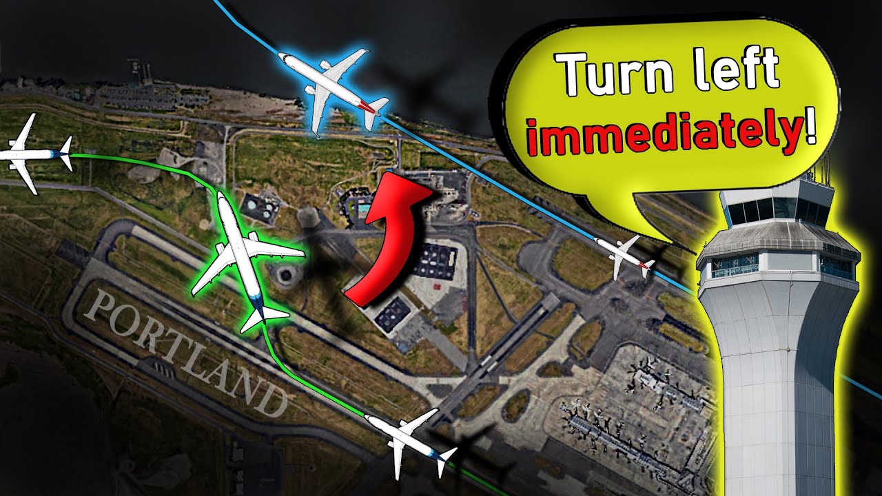 NEAR MID-AIR COLLISION of Alaska and Skywest at Portland International