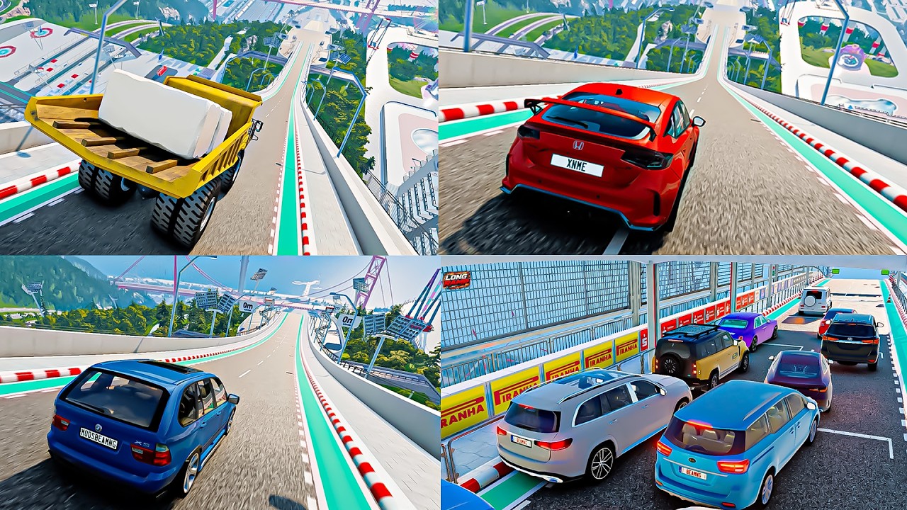 Epic Big Ramp Car Jumps #1 – BeamNG Drive