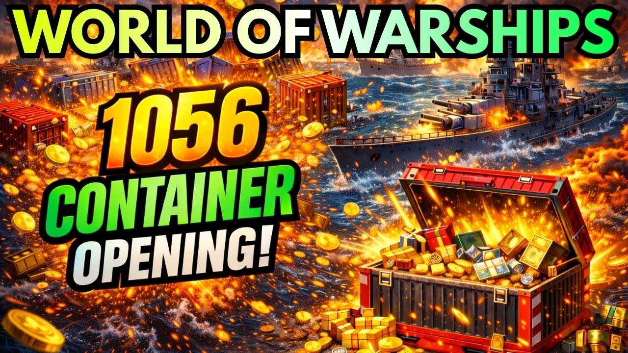 1056 CONTAINER?! 😱 ENDLICH WIEDER SCHIFFE 🚢 | World of Warships 🚢🔥