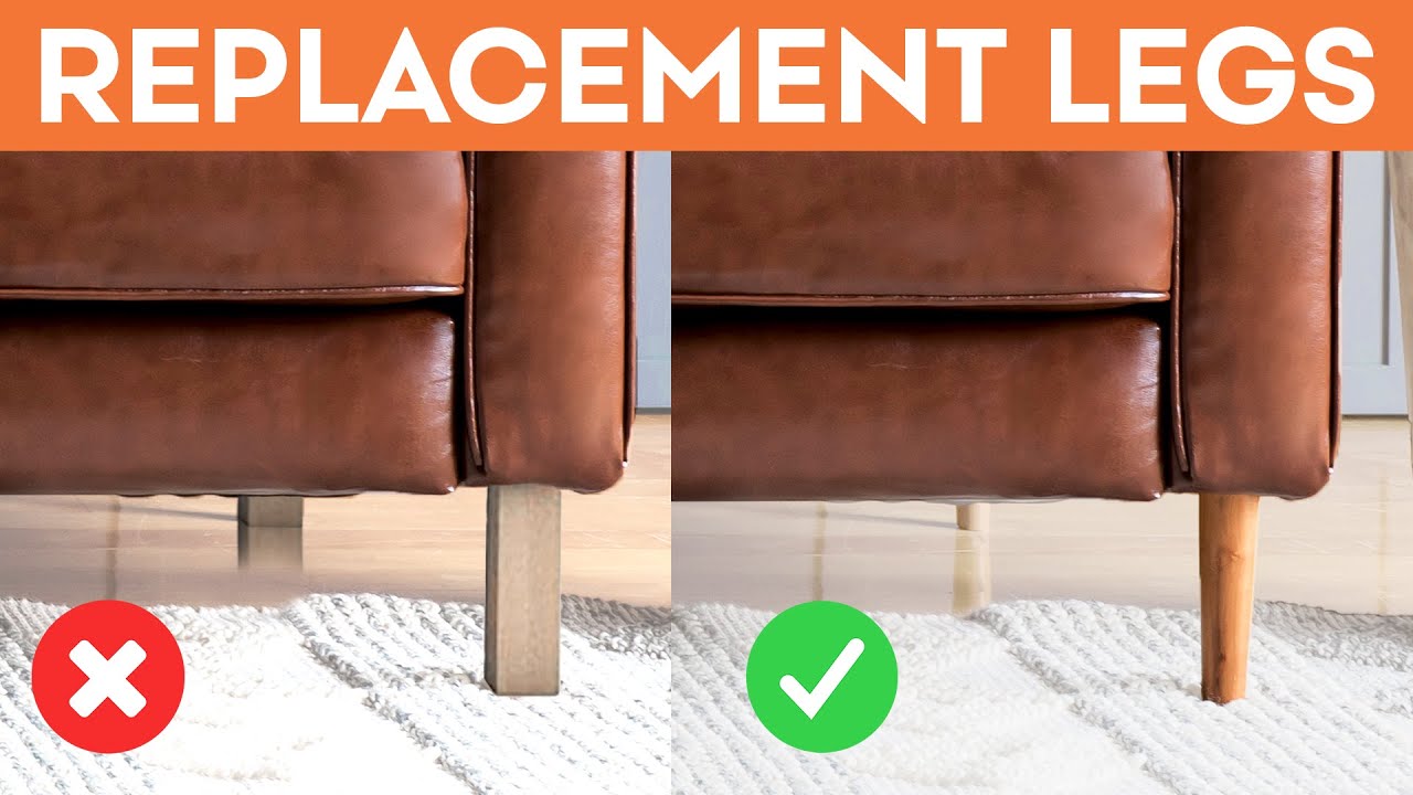 How to Upgrade Your IKEA With Replacement Legs | IKEA Karlstad Sofa Hack