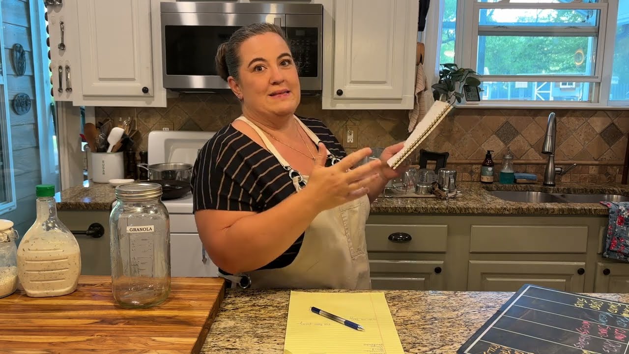 Weekly kitchen prep and how we make breadsticks.
