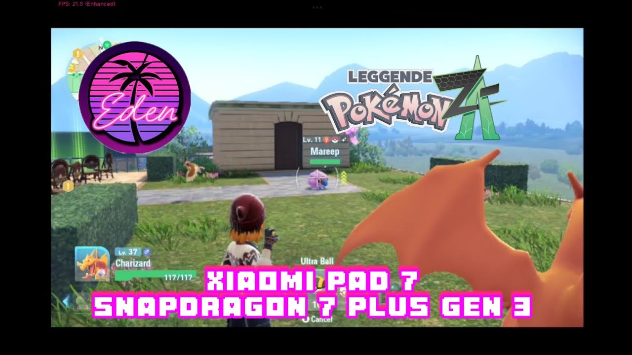 EDEN EMULATOR - POKEMON Z-A IN XIAOMI PAD 7 SNAPDRAGON 7 PLUS GEN 3 