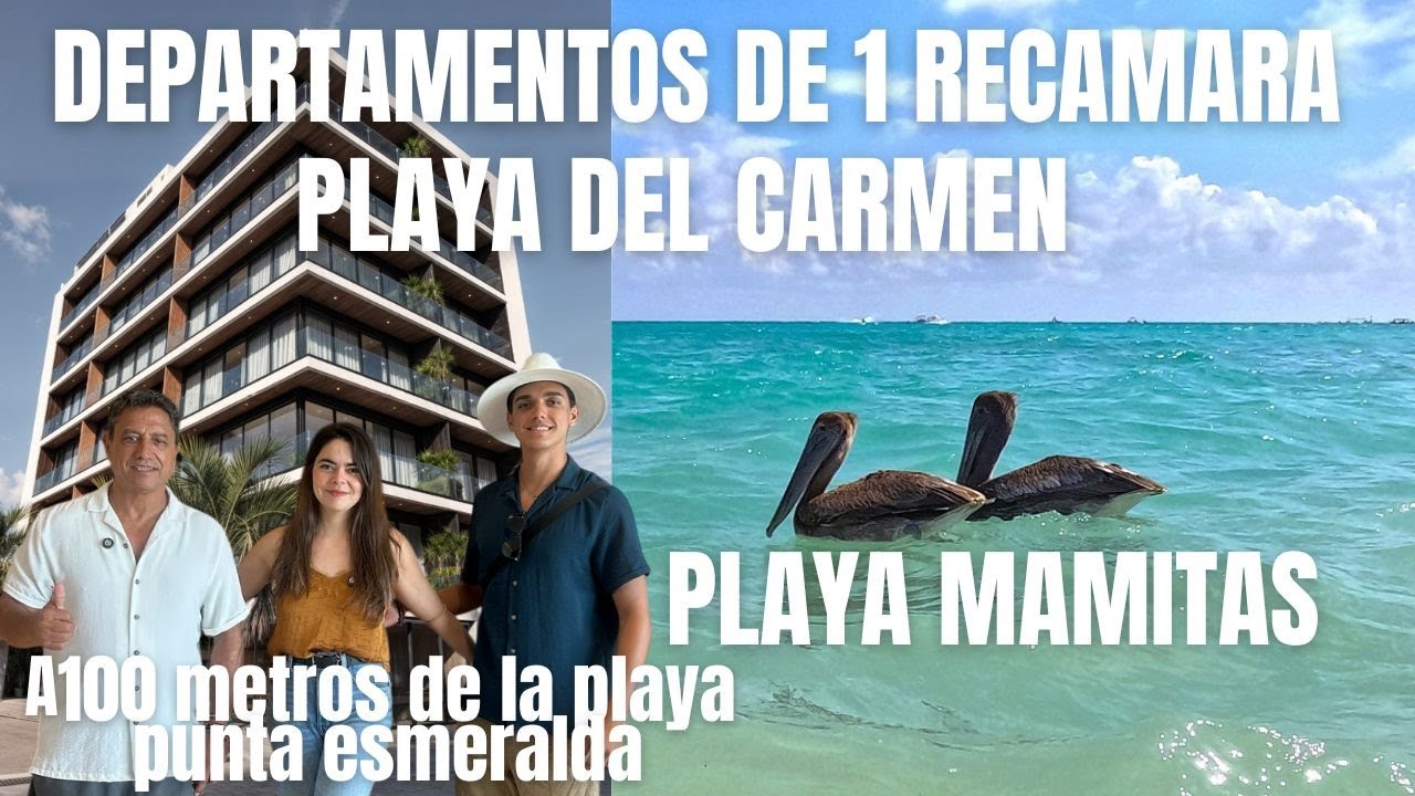 departamentos de 1 recamara  Playa del Carmen  pocos metros de Playa Punta Esmeralda  vistas al mar