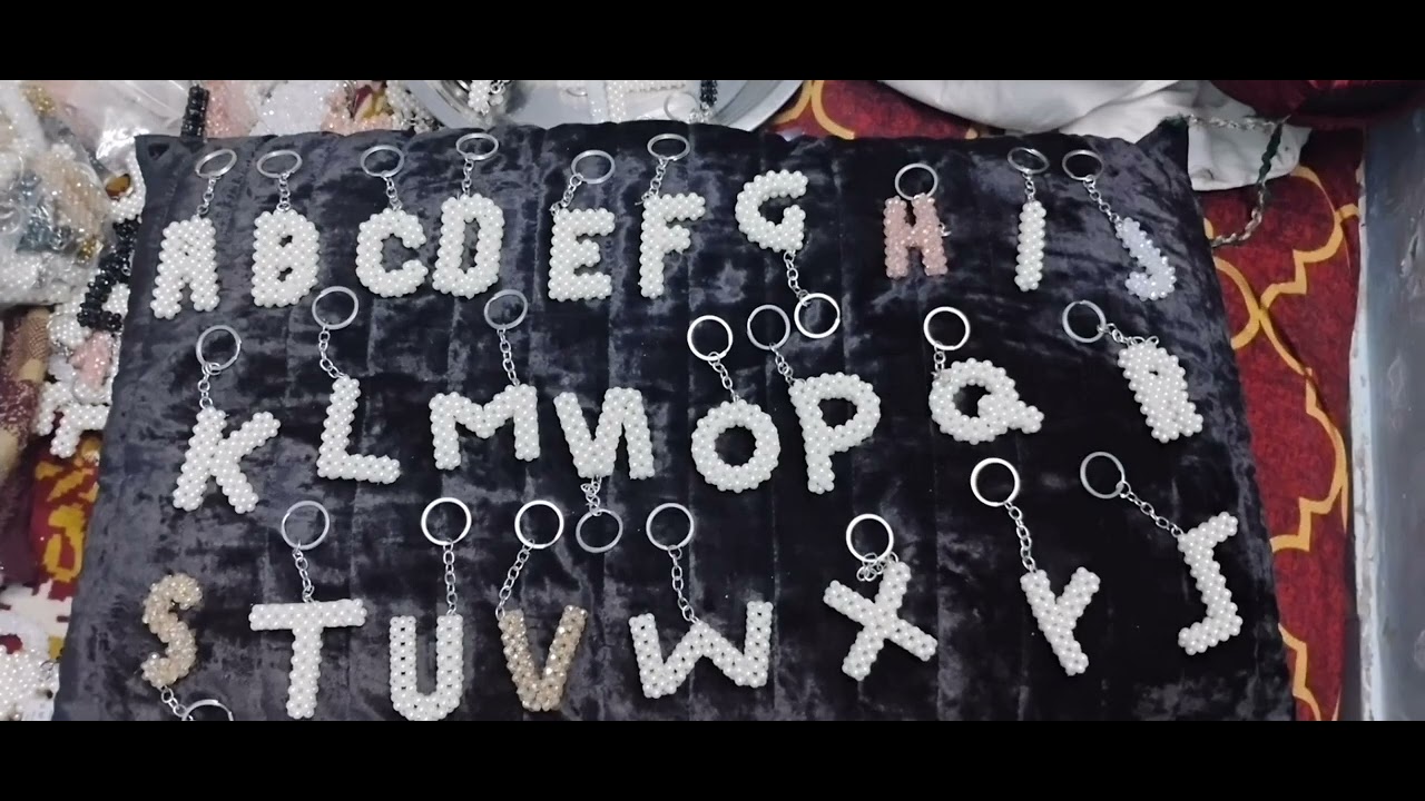 A to Z alphabet crystal and pearl  ke sath Avelable contact number 9999796918