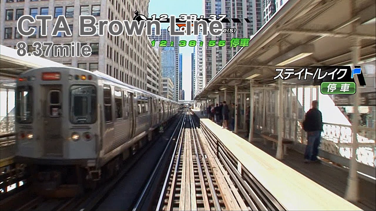 Railfan CTA ブラウンライン フラートン～フラートン（8.37mile） - Chicago 