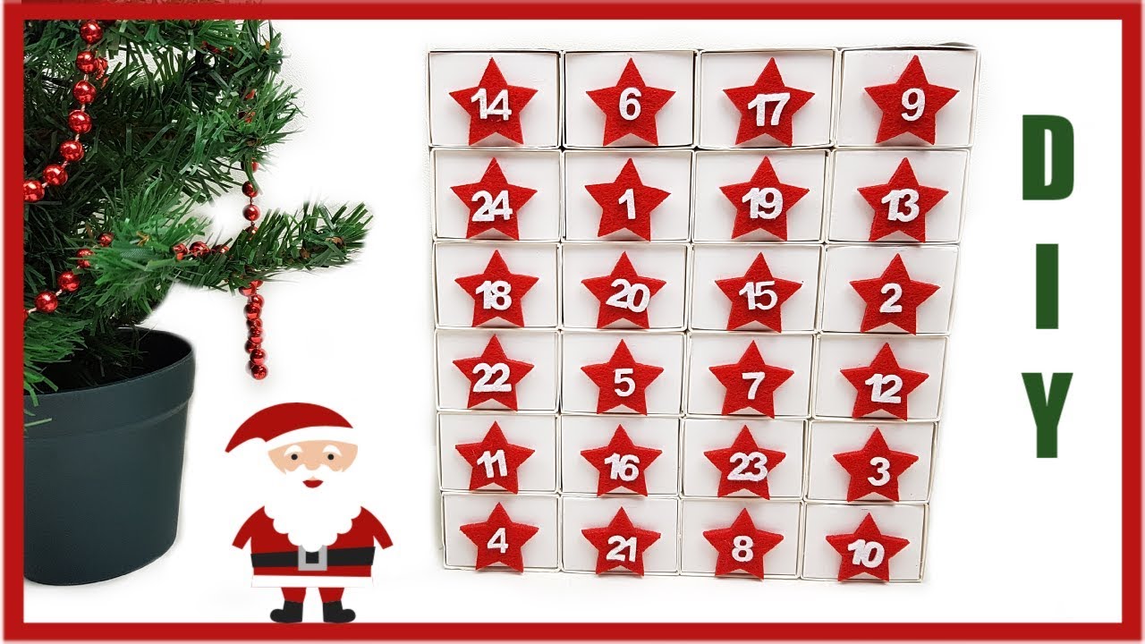 DIY CALENDRIER DE L'AVENT EN PAPIER TUTO EN FRAN&Ccedil;AIS