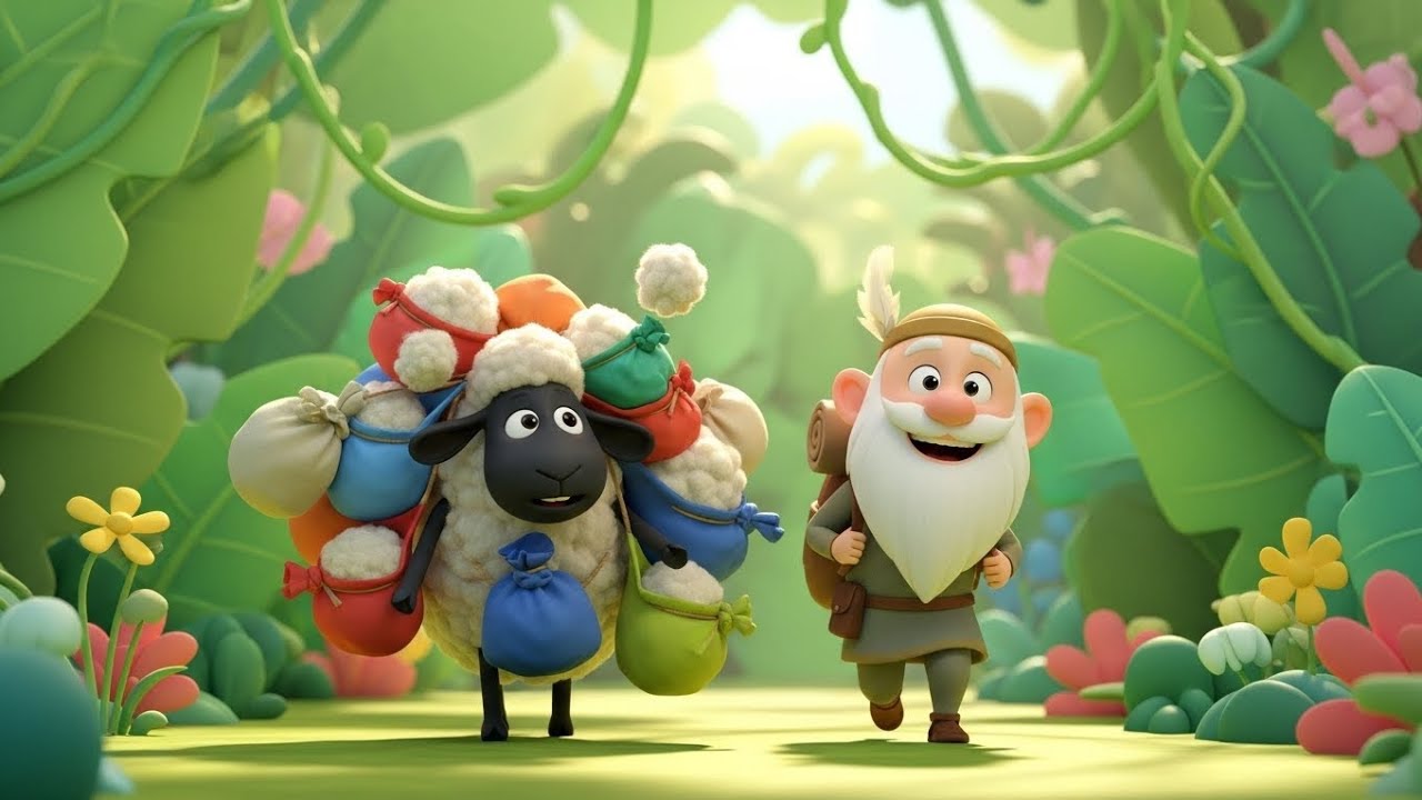 Baa Baa Black Sheep 🐑🎶 | Cute 3D Baby Song for Toddlers | Nursery Rhymes in English