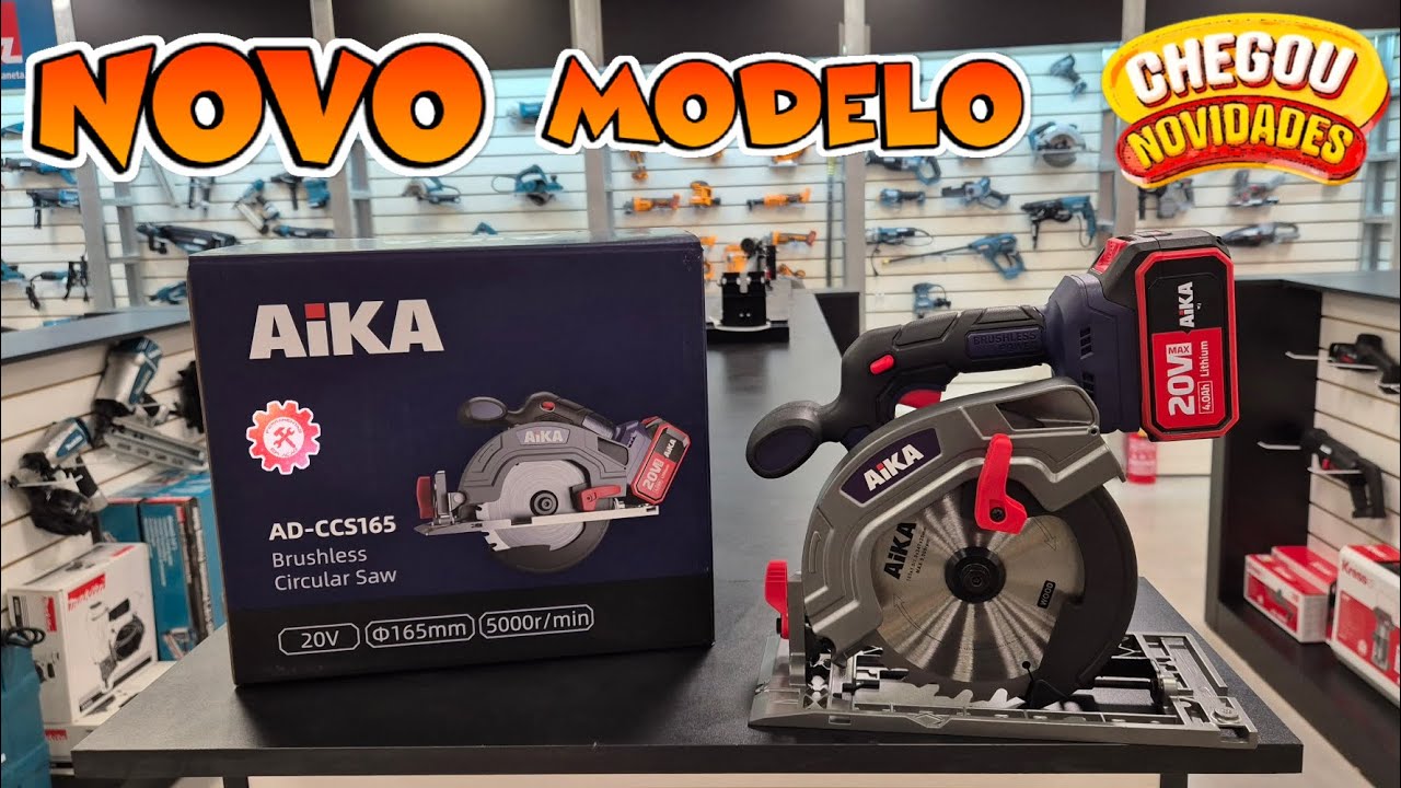 Mega Lançamento Serra Circular Aika 20v